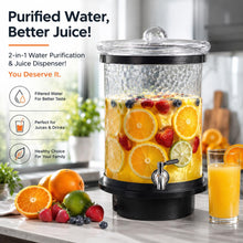 Load image into Gallery viewer, 3 Gallon All Glass Gravity-Fed Water Purifier, Countertop Water Filtration System with Wooden Stand, for Home, Emergency &amp; Outdoor Survival
