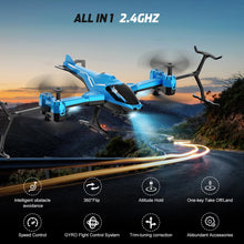 Load image into Gallery viewer, RC Helicopter 2.4G, All in 1 Remote Control Helicopter Super Function 360° Flip, Obstacle Avoidance, Altitude Hold

