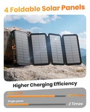 Load image into Gallery viewer, SOARAISE Solar Power Bank 48000mAh Wireless Portable Charger with 4 Cables
