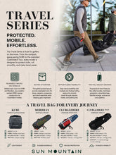 Load image into Gallery viewer, Sun Mountain Kube Golf Travel Bag, Steel Black Rush Red
