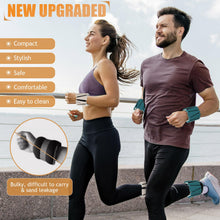 Load image into Gallery viewer, BECOJADDE Ankle Weights Set of 2 (2 lb Each) Adjustable Wrist Weights -Pewter Beige
