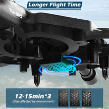 Load image into Gallery viewer, Remote Control Drone for Kids, Gesture RC Stealth Raptor Airplane, Quadcopter Fighter Jet with Light/Spray/360° Flip (3 Batteries/984ft)
