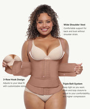 Load image into Gallery viewer, FeelinGirl Waist Trainer Vest for Women Lower Belly Fat Waist Trainer Corset Vest L Mocha Brown
