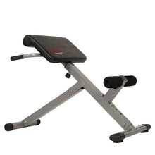 Load image into Gallery viewer, Sunny Health &amp; Fitness 45-Degree Hyperextension Roman Chair with Adjustable Height and Back, Glute, Hamstring, and Ab Workouts Foldable Sit Up Gym Bench for Home, Gray - SF-BH6629
