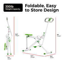 Load image into Gallery viewer, Sunny Health &amp; FitneSunny Health &amp; Fitness Upright Row-N-Ride® Exerciser in Green
