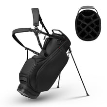Load image into Gallery viewer, uniHimal Premier 14-Way Golf Stand Bag, Lightweight Leather Classic Black
