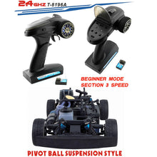 Load image into Gallery viewer, Nitro RC Cars 1/10 Two Speed Nitro Gas Power Car for Adults - Fast Drift 4WD 80KM/H Metal Chassis Gas Off Road Short Course Truck (Blue)
