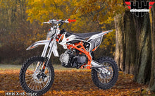 Load image into Gallery viewer, 125cc Dirtbike 4 Stroke ‎Gas Powered Dirt Bike DB-X18 Racing 125 Dirtbike Manual Big Size Tires 17/14 inches (Blue)
