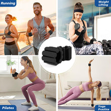 Load image into Gallery viewer, Wrist and Ankle Weights for Women &amp; Men 2 Pack (1lb Each) (White)
