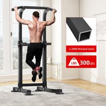 Load image into Gallery viewer, ZENOVA Pull Up Bar Dip Bar - Black
