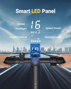Electric Scooter, 350W Powerful Motor, 16MPH Top Speed,12Miles Long Range, 8.5" Solid Tires Folding Commuter Escooter