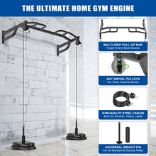 Load image into Gallery viewer, Kipika 48" Ceiling Mounted Pull Up Bar with 2 Pulleys

