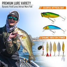 Load image into Gallery viewer, THKFISH 130PCS Compact Fishing Tackle Kit With Fishing Lures
