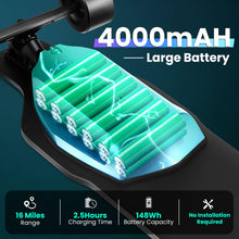 Load image into Gallery viewer, Electric Skateboards with Remote, 1200W Powerful Motor, 28MPH Top Speed, 4000mAH Battery, 16 Miles Max Range E Skateboard
