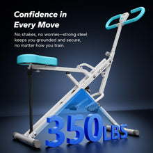 Load image into Gallery viewer, Squat Machine, MERACH R07 2 in 1 Squat Rowing Machine - Light Blue

