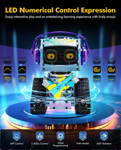 3 in 1 STEM Robotics Toy Building Blocks Set, Programmable APP Remote Control Robot/Car Robot Coding Kit, STEM (433 Pieces)