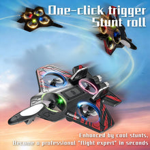 Load image into Gallery viewer, RGIMF Foam Remote Control Airplanes, RC Plane with Light, RC Airplane Fighter Jet (Blue)
