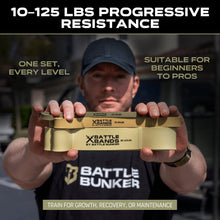 Load image into Gallery viewer, Battle Bands Resistance Bands – Pull Up Assistance Bands &amp; Stretch Bands for Exercise -Military
