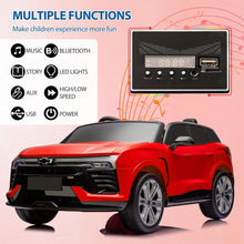 Load image into Gallery viewer, 24V 2-Seater Ride On Car with Remote Control, SUV Licensed Chevrolet Blazer Battery Powered Cars (Red)
