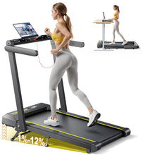 Load image into Gallery viewer, TOPUTURE Walking Pad Treadmill with 12% Incline and Handle Bar
