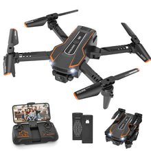Load image into Gallery viewer, AVIALOGIC Mini Drone with Camera for Kids, Remote Control Helicopter Toys Gifts for Boys Girls, FPV RC Quadcopter with 1080P HD Live Video Camera, Altitude Hold, Gravity Control, 2 Batteries, Black
