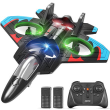 Load image into Gallery viewer, RC Airplane Fighter Jet with Light, 360° Flip Fighter Jet Toys, Stunt Roll, Airplane Toy Gifts
