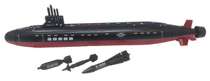 16.5 Inch Toy Black Submarine with Sound Effects and Torpedo
