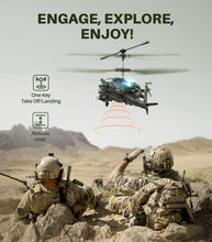 Load image into Gallery viewer, RC Helicopters, S51H Remote Control Helicopter 2.4GHz Military Army Toys for Boys Girls Kids with Altitude Hold
