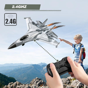 4DRC G1 RC Plane 2.4GHz 4 Channel 6-axis Gyro Stabilizer RTF Glider Aircraft Plane Jet Fighter Toys, Easy to Fly,2 Battery