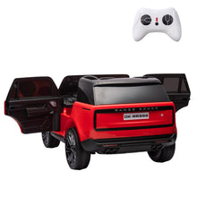 Load image into Gallery viewer, 24V 2-Seater Licensed Land Rover Ride-On Car Toy Featuring Parent Remote Control, 3 Speed Settings, Wireless Music, Red

