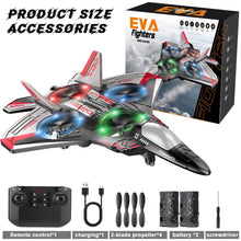 Load image into Gallery viewer, Jet Fighter Stunt RC Plane - Foam Remote Control Drone Helicopter Airplane with LED Lights, Drones for Kids, Toys
