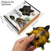 Load image into Gallery viewer, Cute RC Turtle Remote Control Tortoise Toy Realistic Simulation Electric Electronic Animal for Cat Toddler Kids Birthday (Brown)
