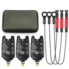 Load image into Gallery viewer, doorslay Adjustable, Volume and Sensitivity for Precise Detection Led Signal, Seamless Integration with Fishing Alarm, Fishing Bite Alarm Kit with Zipper (Red)
