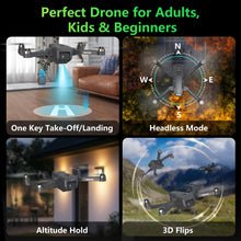 Load image into Gallery viewer, GPS Drone with EIS 4K Camera, 4.5" FPV Screen, 5GHz Transmission Foldable Drone with Brushless Motor, Auto Return Follow Me, Gesture Control, Al Track&amp;Orbit Mode for Adults/Kids/Beginners, Under 249g
