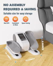 Load image into Gallery viewer, Yagud Under Desk Machine, Electric Ellipse Leg Exerciser for Senior, 13 Adjustable Speeds Quiet and Portable Seated Pedal Exerciser for Training with Remote Control, Gray
