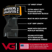 Load image into Gallery viewer, Versa Gripps Pro, Wrist Straps for Weightlifting Alternative - SM, Black
