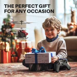 RC Helicopter, Remote Control Helicopter with 40 Mins Flight Time(2 Batteries), Auto Obstacle Avoidance, 7 LED Lights
