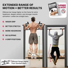 Load image into Gallery viewer, DMoose Pull Up Bar for Doorway (Black)
