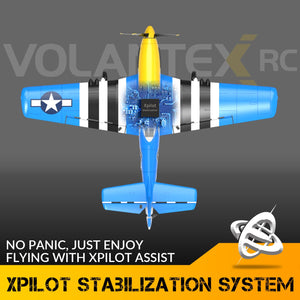 RC Plane RTF 4 Channel Remote Control Airplane with 3 Modes - Ready to Fly Upgrade P51 Mustang RC Airplane for Beginners Adult
