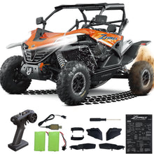Load image into Gallery viewer, Remote Control Car All Terrain for Zforce, 4WD Off Road UTV Trucks with 3 Speed and LED Bodylight, 1:12 Scale Electric RC, 2 Batteries Included
