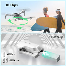 Load image into Gallery viewer, F10 Foldable Drone with Camera for Adults, Brushless Motor, 1080P HD FPV Live Video, Altitude Hold, Headless Mode,3D Flips
