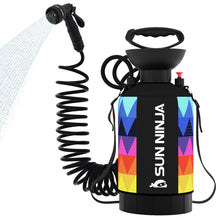 Load image into Gallery viewer, SUN NINJA Portable Shower with 7 Mode Shower Head, 1.3 Gal Camping Shower
