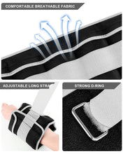 Load image into Gallery viewer, Adjustable Ankle Weights 1-10 LBS Pair with Removable Weight for Jogging, Gymnastics, Aerobics- Grey
