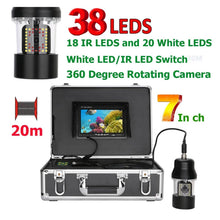 Load image into Gallery viewer, 20m/50m/100m IP68 7in 38LED 360Degree Underwater Fishing Camera
