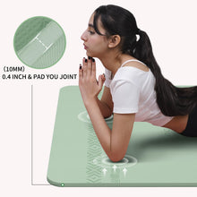 Load image into Gallery viewer, PAIDU Large Yoga Mat-72’x36’x0.4’ Extra Width ＆ Thick,Comfortable,Non-Slip Exercise Mat-Works Great on All Floor for Stretching,Yoga Studio,Gym or Home Workouts (Green)
