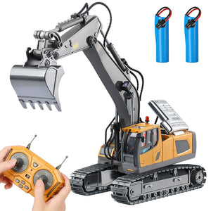Remote Control Excavator Toys for Boys 8-12 Kids Best Gift Ideas, Rechargeable RC Construction Excavators