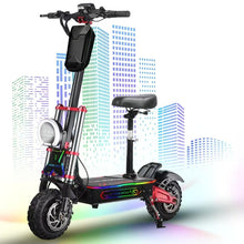Load image into Gallery viewer, Electric Scooter for Adult, 6000W Dual Motor 55MPH Fast Escooter, 60V 38Ah Large Battery Up to 75 Miles, Portable Folding E-Scooter with Seat
