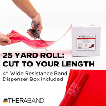 Load image into Gallery viewer, THERABAND Resistance Band,Red,Medium,25-Yard Roll,Latex-Free,Elastic Exercise Band (Pack of 12)
