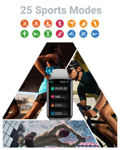 Load image into Gallery viewer, Amzhero Health Fitness Tracker with 24/7 Heart Rate, Blood Oxygen -Grey
