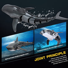 Load image into Gallery viewer, 2.4G Remote Control Shark Toy 1:18 Scale High Simulation Shark for Swimming Pool Bathroom - Great Gift RC Boat Toys
